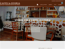 Tablet Screenshot of caffelastoria.cz